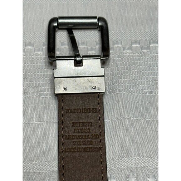 Genuine Leather Black Belt With Silver Buckle Adjustable Size 36 Quality Career - Picture 9 of 11